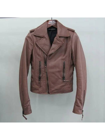 Smith Market 256302 Leather Jacket Women s Clothing - BALENCIAGA - BALAAN 1