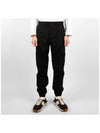 Stretch Cotton Tela Paracadute Cargo Straight Pants Black - STONE ISLAND - BALAAN 3