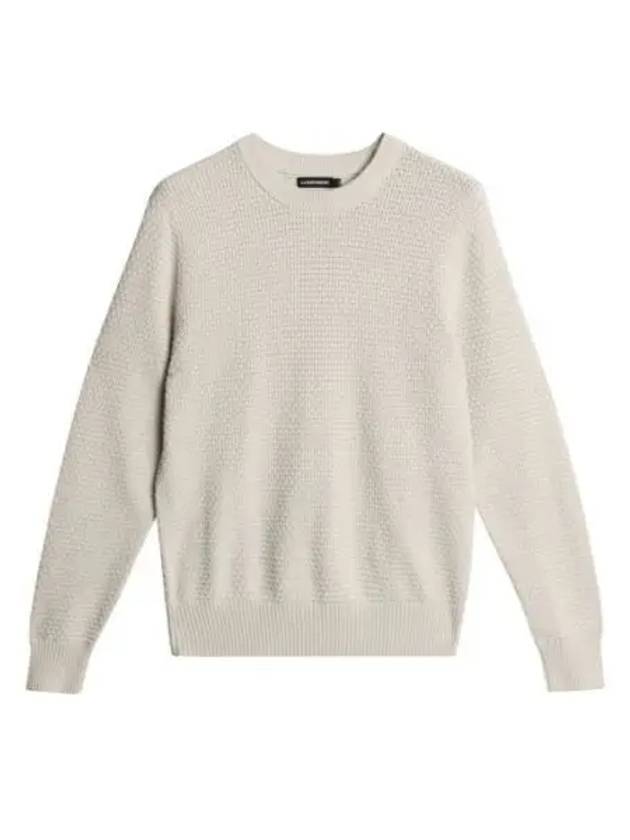 Men's Oliver Structure Knit Top Moonbeam - J.LINDEBERG - BALAAN 1