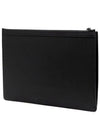 Bollis Large Recycled Leather Clutch Bag Black - BALLY - BALAAN 4