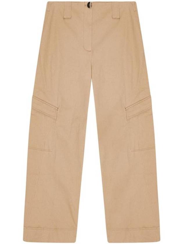 24FW straight pants F9292177 OCRE - GANNI - BALAAN 1