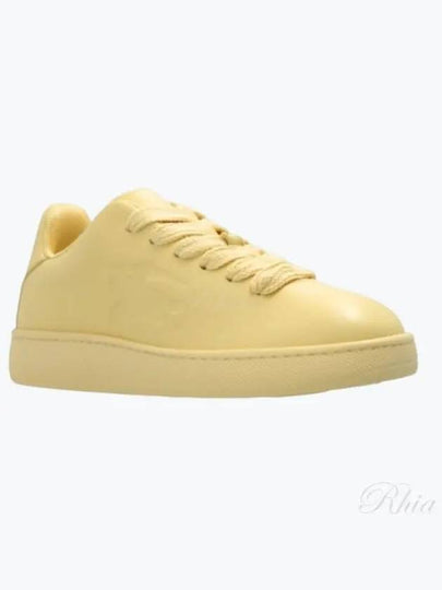 Bubble Leather Low-Top Sneakers Yellow - BURBERRY - BALAAN 2