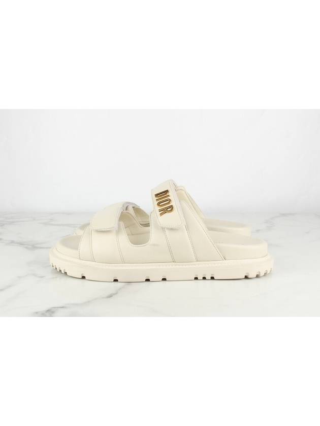 Gold velcro sandal slippers 37 240 - DIOR - BALAAN 4