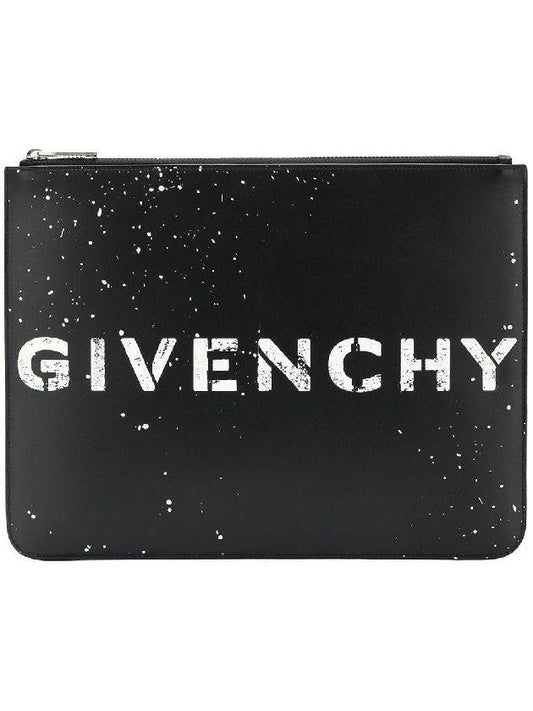 lettering paying clutch bag - GIVENCHY - BALAAN.