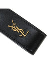 Tiny Cassandre Keyholder in Smooth Leather Black - SAINT LAURENT - BALAAN 6