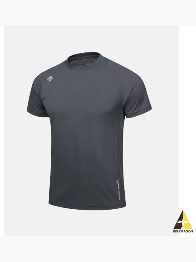 Running dry functional short sleeve t shirt dark gray SP323RTS71 - DESCENTE - BALAAN 1