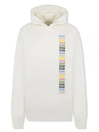 Comfort Fit Cotton Hoodie White - DIOR - BALAAN 2