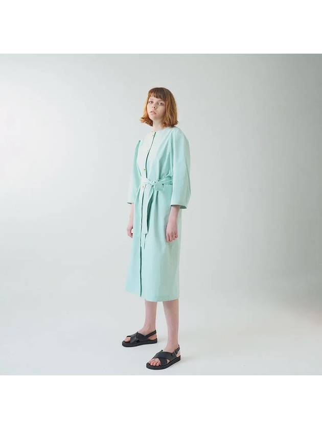 Puffed Sleeve Shirt Long Dress Mint - VOYONN - BALAAN 7