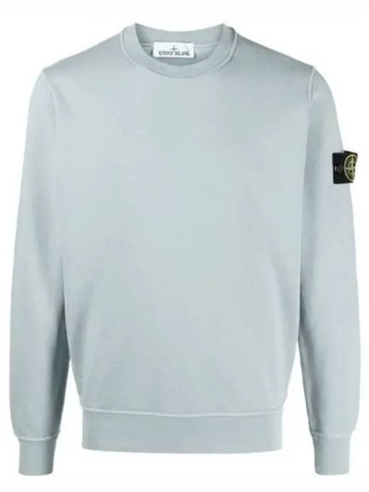 Wappen Patch Crew Neck Sweatshirt Dusty Mint - STONE ISLAND - BALAAN 2