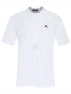 Ade Logo Print Short Sleeve T-Shirt White - J.LINDEBERG - BALAAN 2