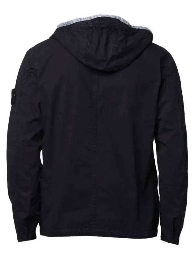 Wappen Patch Old Treatment Hooded Zip Up Up Navy - STONE ISLAND - BALAAN 4