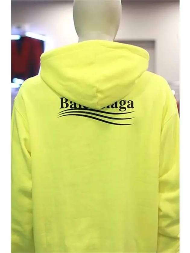 Men's Political Wave Logo Hoodie Neon - BALENCIAGA - BALAAN 10