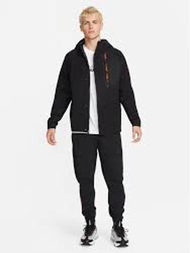 Air Max Woven Hooded Jacket Black - NIKE - BALAAN 3