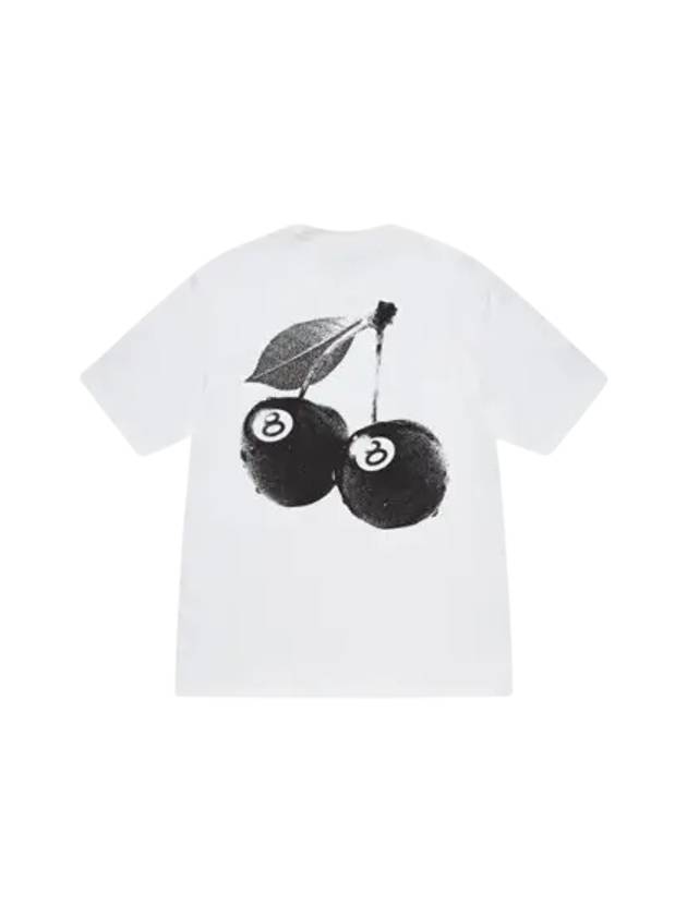 Cherries Short Sleeve T-Shirt White - STUSSY - BALAAN 3