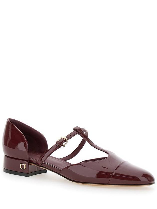 Linette Flat Bordeaux - SALVATORE FERRAGAMO - BALAAN 3