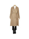 Umido Cashmere Single Coat Beige - MAX MARA - BALAAN 2