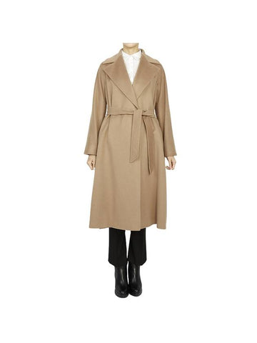 Umido Cashmere Single Coat Beige - MAX MARA - BALAAN 1