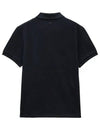 Heart Logo Polo Shirt Black - AMI - BALAAN 7