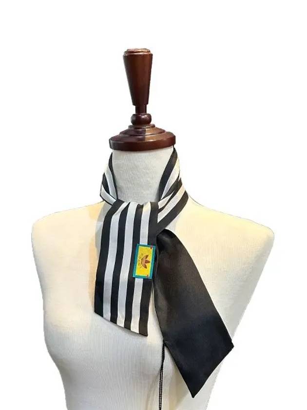 x adidas striped silk neck bow black ivory - GUCCI - BALAAN 6