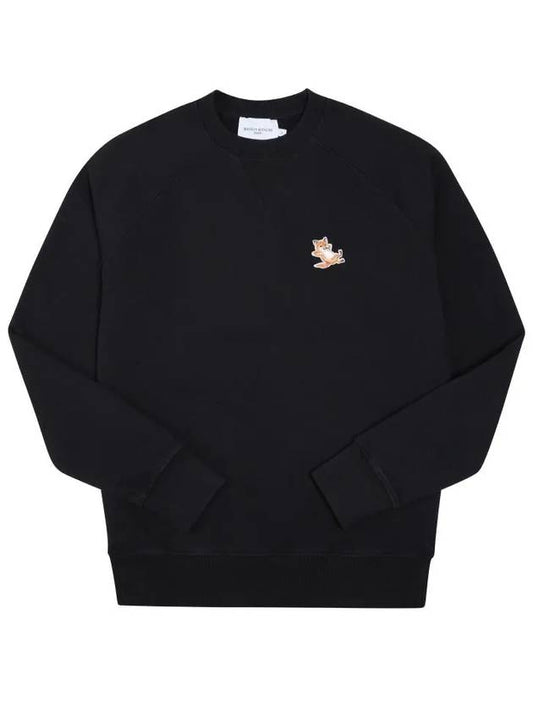 Chillax Fox Patch Classic Sweatshirt Black - MAISON KITSUNE - BALAAN 2