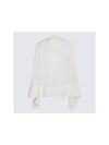 Women Blouse Shirt White Ruffle RWTO0018 4778001 - LANVIN - BALAAN 2