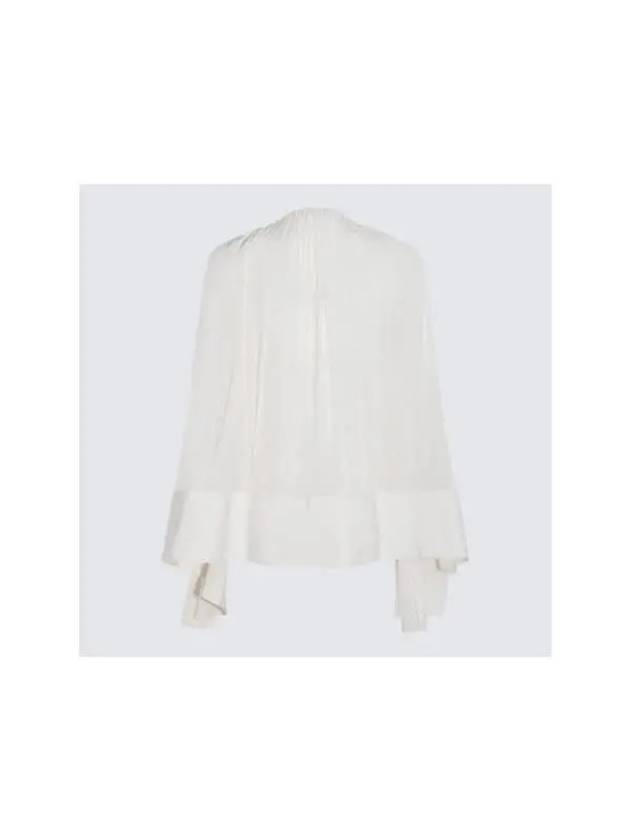 Women Blouse Shirt White Ruffle RWTO0018 4778001 - LANVIN - BALAAN 2