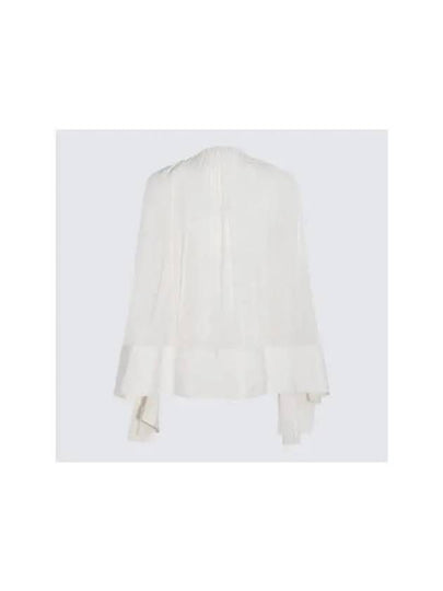 Women Blouse Shirt White Ruffle RWTO0018 4778001 - LANVIN - BALAAN 2