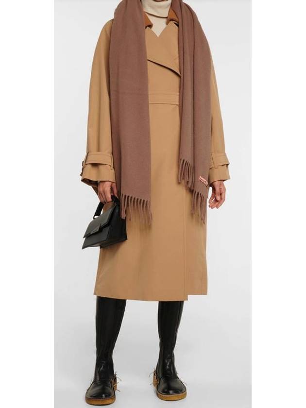 Wool Fringe Scarf Caramel Brown - ACNE STUDIOS - BALAAN 6