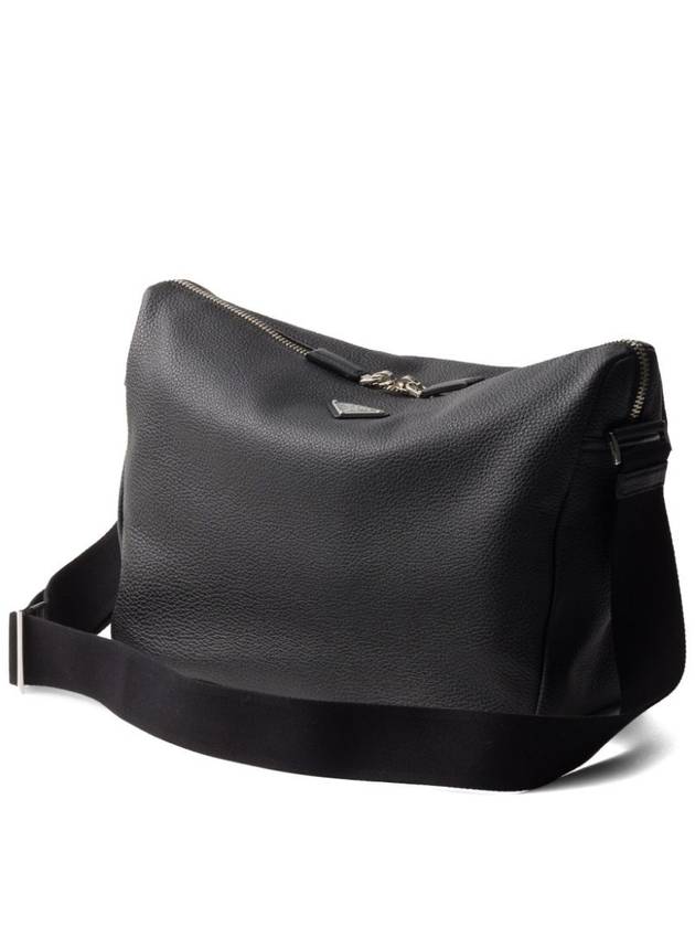 Leather Cross Bag Black - PRADA - BALAAN 7