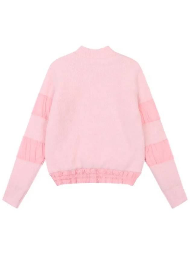 Woven patch windproof knit sweater OF2502LBPINK - ONOFF - BALAAN 2