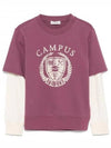 Kids Campus Double Sleeve Sweatshirt - GOLDEN GOOSE - BALAAN 1