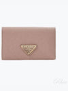 Women's Saffiano Leather Card Wallet 1MC110 QHH F0236 - PRADA - BALAAN 2