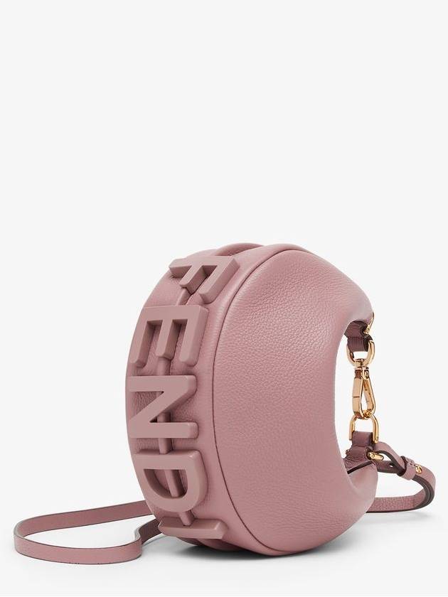 Fendigraphy Small Leather Tote Bag Pink - FENDI - BALAAN 3