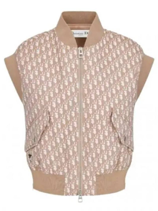 Technical Taffeta Oblique Motif Vest Rose Des Vents - DIOR - BALAAN 2