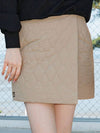 Skirt Shorts Padded Wrap Mini Skirt Beige MCFW23SK 5BE - MACKY - BALAAN 1