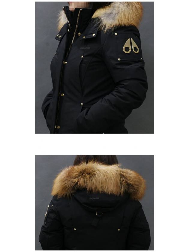 Women's Grand Metis Fur Down Parka Black - MOOSE KNUCKLES - BALAAN 5