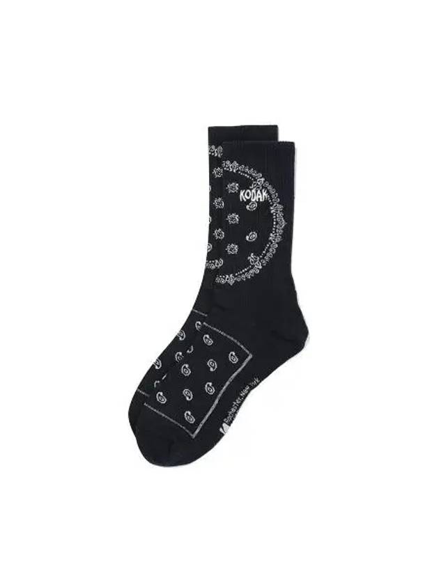 KODAK Paisley Crew Socks NAVY - KODO - BALAAN 1