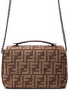 Baguette Chain Medium Shoulder Bag Brown - FENDI - BALAAN 5