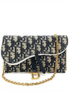 Oblique Saddle WOC Chain Wallet Cross Bag - DIOR - BALAAN 2