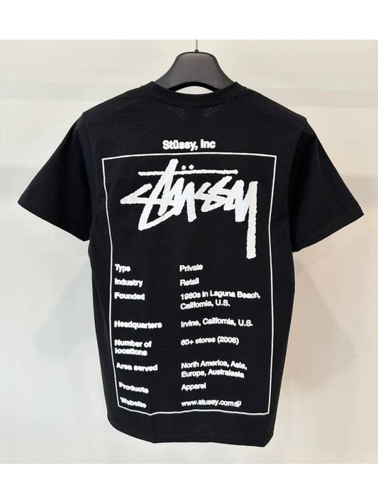 Wiki Screen Print Short Sleeve T-Shirt Black - STUSSY - BALAAN 2