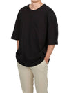 Boxy Short Sleeve T-Shirt Black - LEMAIRE - BALAAN 5