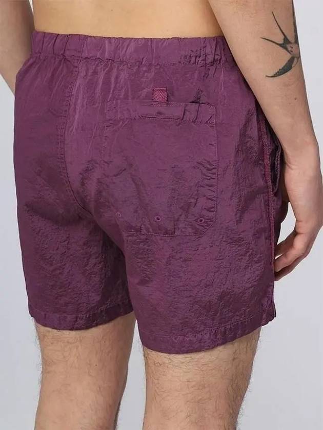 Wappen Patch Nylon Metal Swim Shorts Purple - STONE ISLAND - BALAAN 3