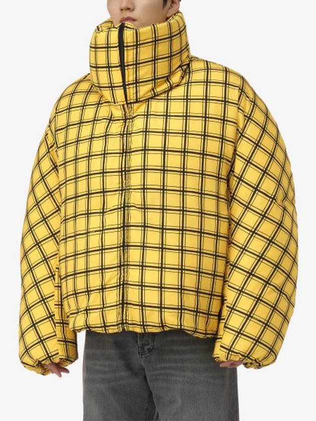 Check Oversized Down Padding Yellow - MARNI - BALAAN 2