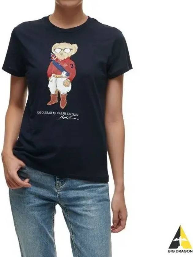 W Jockey Polo Bear Jersey Tee Navy - POLO RALPH LAUREN - BALAAN 1