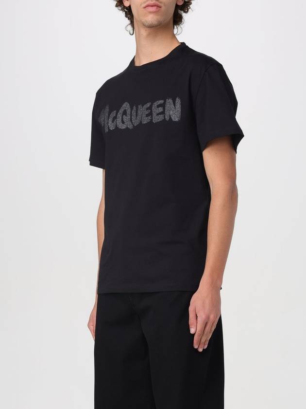 T-shirt con logo alexander mcqueen - ALEXANDER MCQUEEN - BALAAN 4