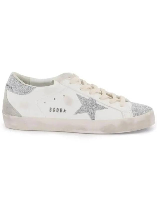 Superstar Glitter Low Top Sneakers Silver White - GOLDEN GOOSE - BALAAN 2