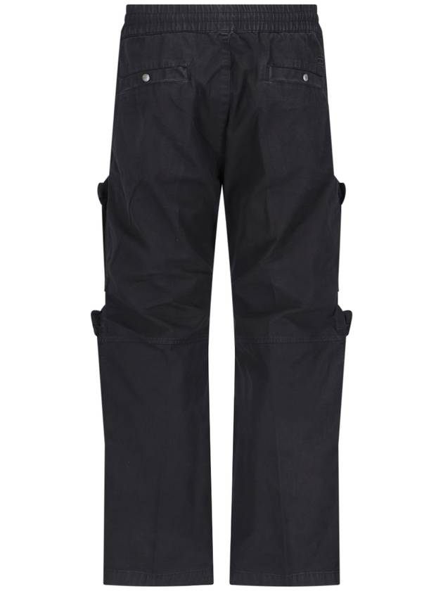 P Danzel Twill Cargo Straight Pants Black - DIESEL - BALAAN 3