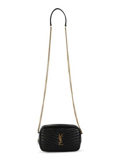 Lou Small Leather Cross Bag Black - SAINT LAURENT - BALAAN 2