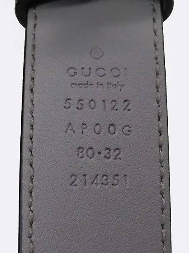 550122 Gray Curly Gold Interlocking Horsebit Women s Belt - GUCCI - BALAAN 6