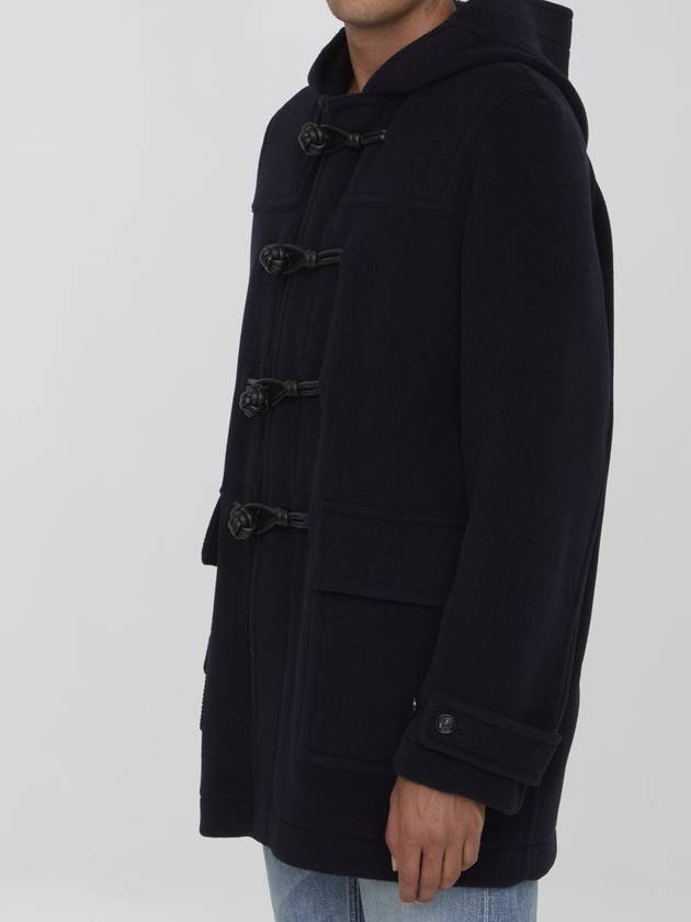 Knot Wool Duffel Coat Navy - BOTTEGA VENETA - BALAAN 3